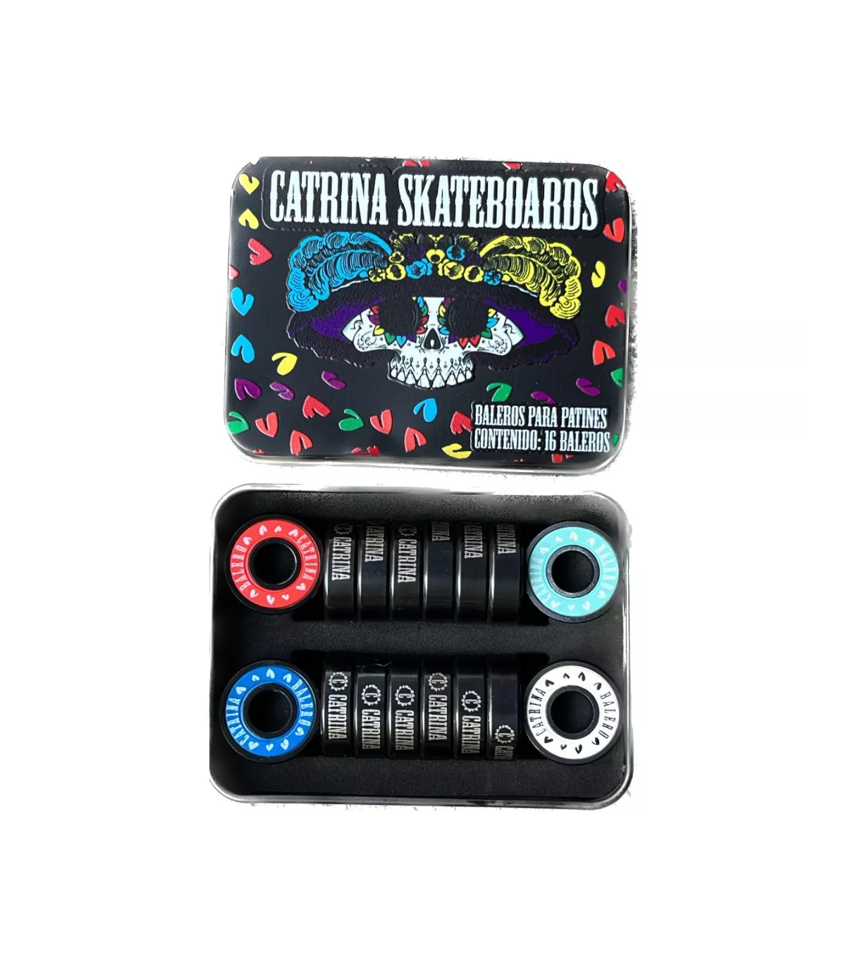 Pack 16 Baleros Catrina ABEC 9 Teflón | Set Patines | Peligro FSK Shop