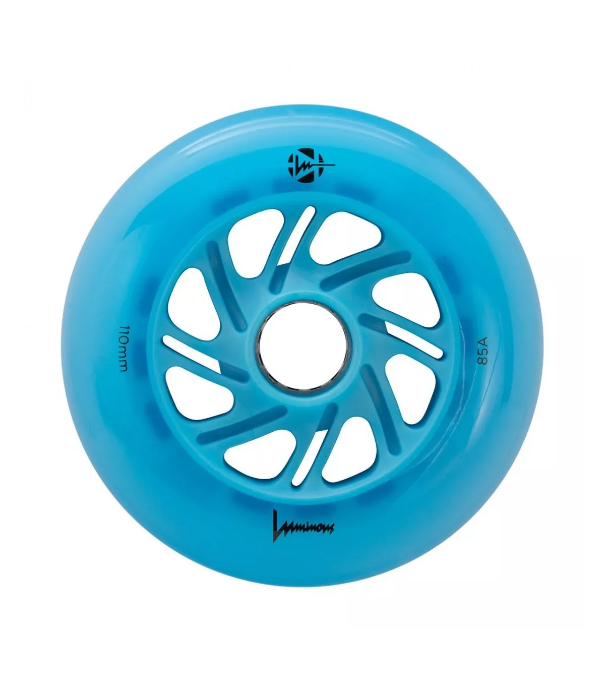 Ruedas Led LUMINOUS para patines 110mm/85a Blue Ocean