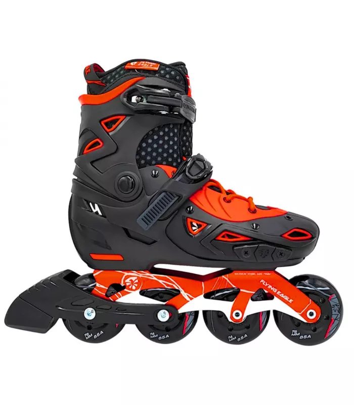 Patines infantiles Ajustables Flying Eagle S9 Dynamo Negro/Rojo