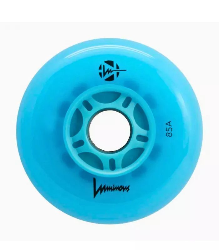 Ruedas LED  LUMINOUS para patines 80mm/85a Blue Ocean Glow