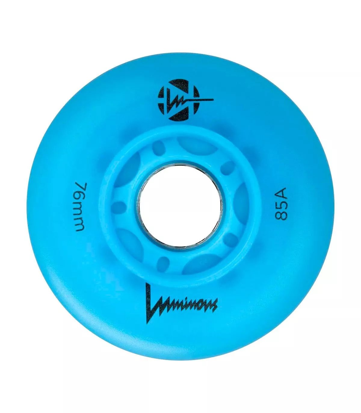 Ruedas Led LUMINOUS para patines 76mm/85a Blue Ocean Glow