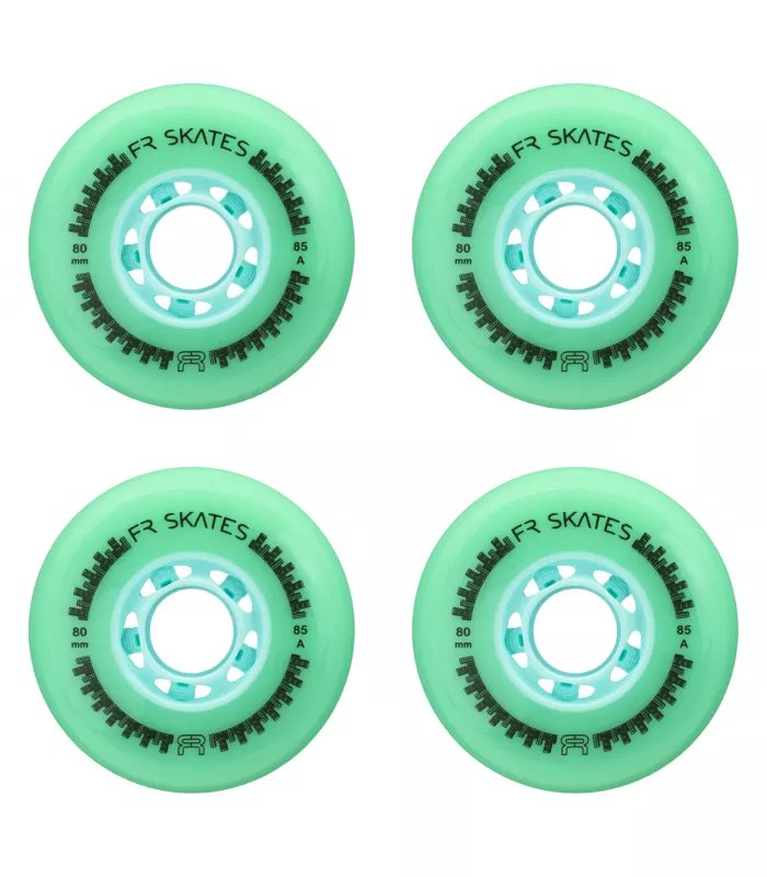 Ruedas FR Downtown 80mm Menta 85A - Pack (4 piezas)