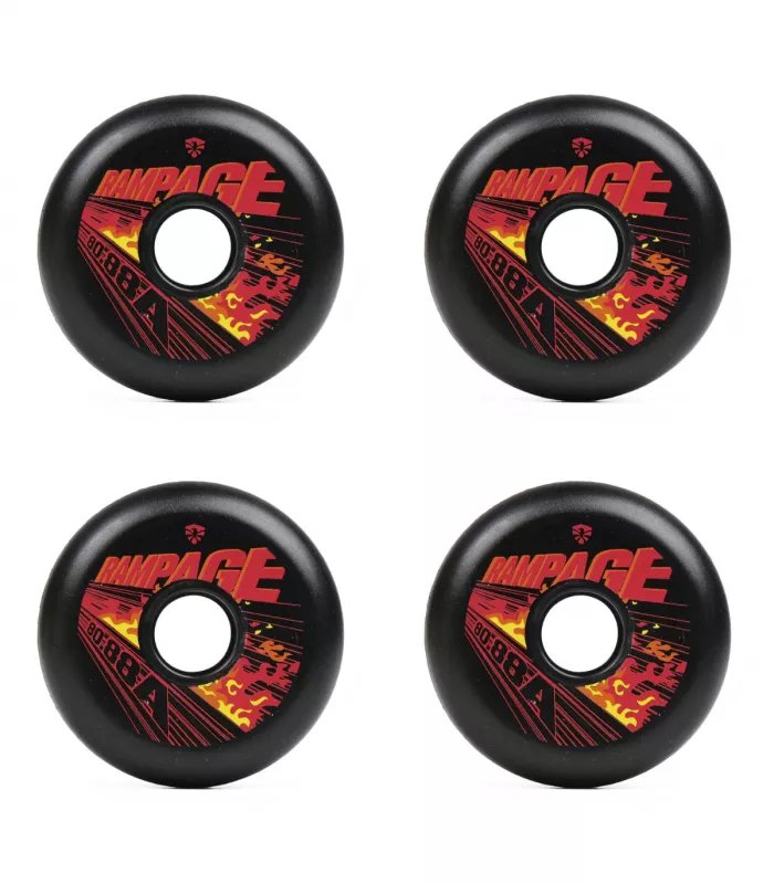 Ruedas Flying Eagle Ragle Rampage Negras 80mm 88A SHR (4Pack)