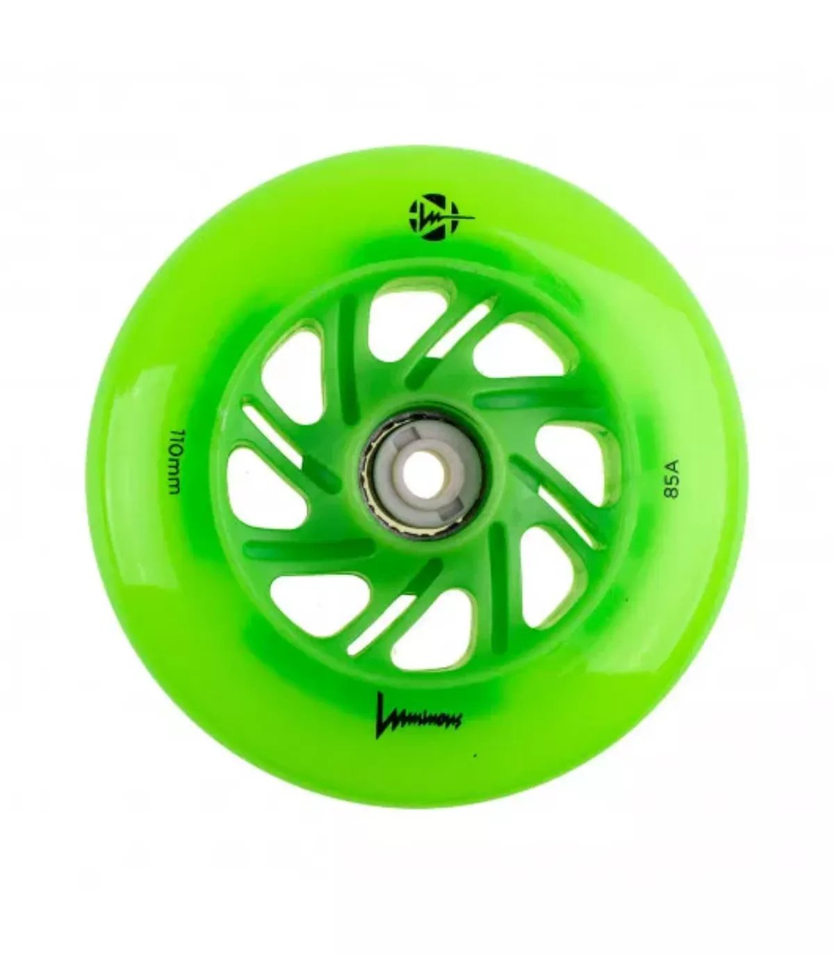 Ruedas Led LUMINOUS para patines 110mm/85a Green Apple Glow