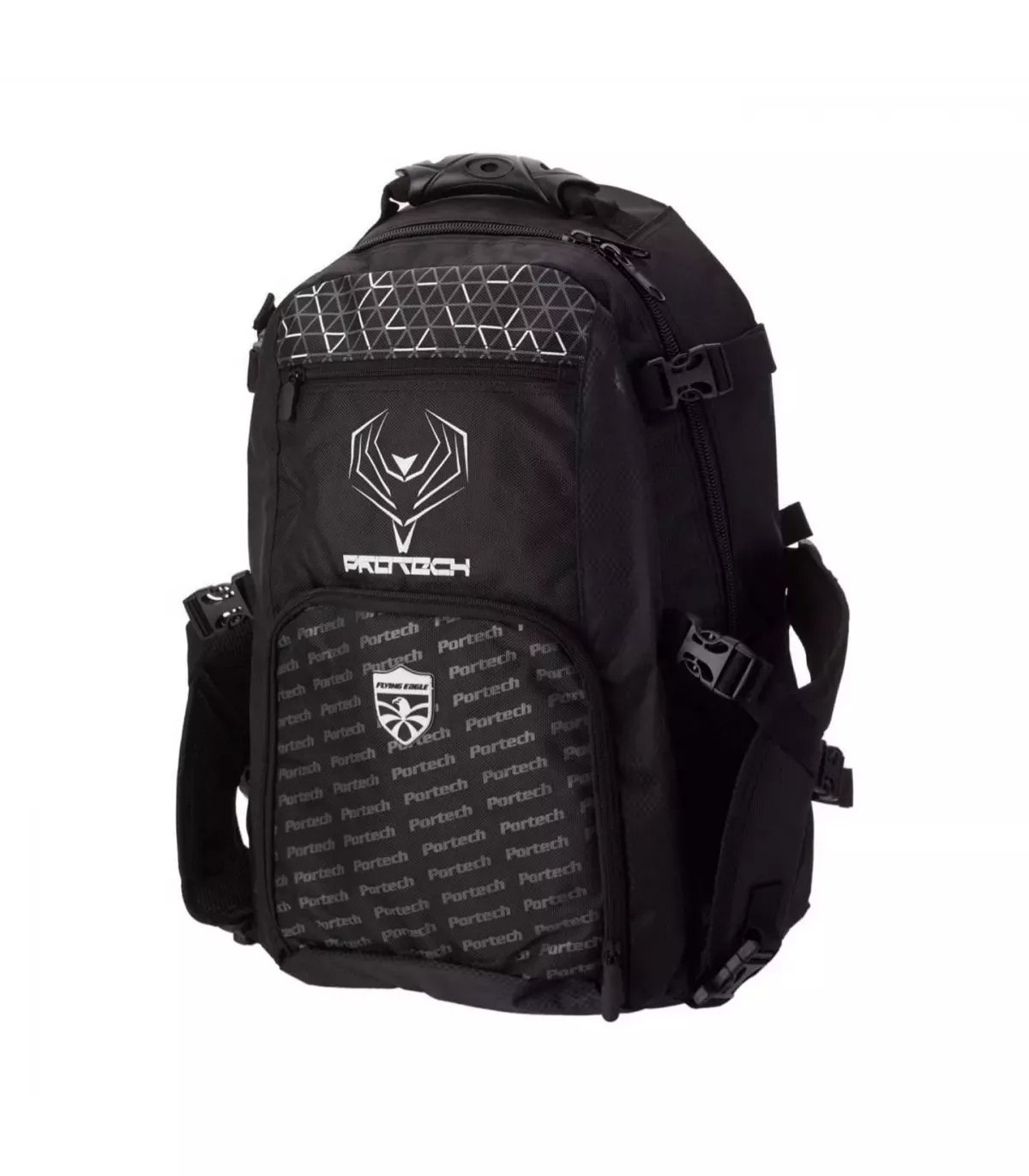 Mochila Flying Eagle Portech Grande Negro/Blanco | Peligro FSK Shop