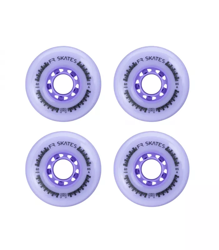 Ruedas FR Downtown 80mm Morado 85A - Pack (4 piezas)