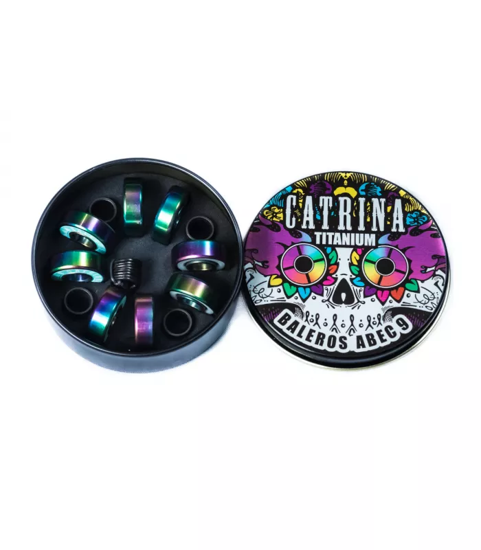 Baleros Catrina Titanium ABEC9 Tornasol (Pack 8) | Peligro FSK Shop