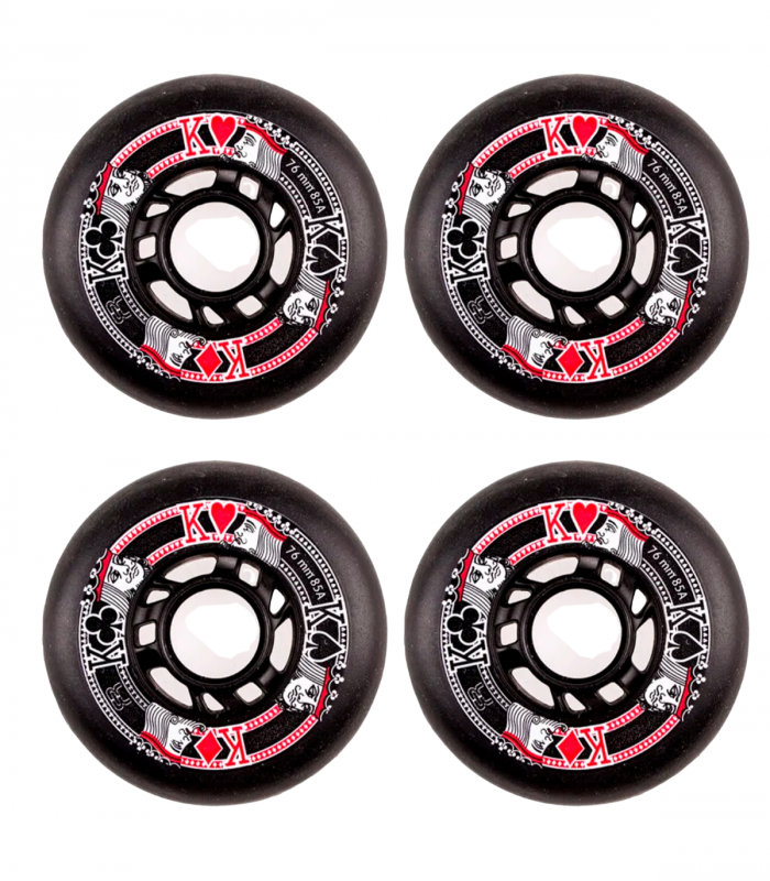 Ruedas para patines FR Street Kings 76mm 85A - Set 4Pzas