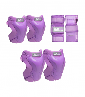 Kit de Protecciones Marca RollerFace Pro - Morado
