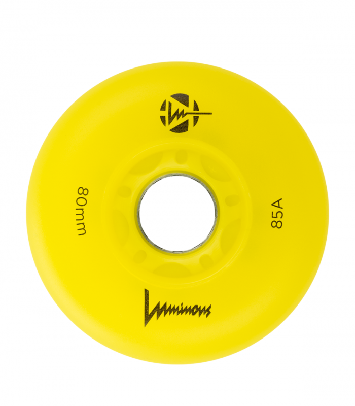 Ruedas Led LUMINOUS para patines 80mm/85a Yellow