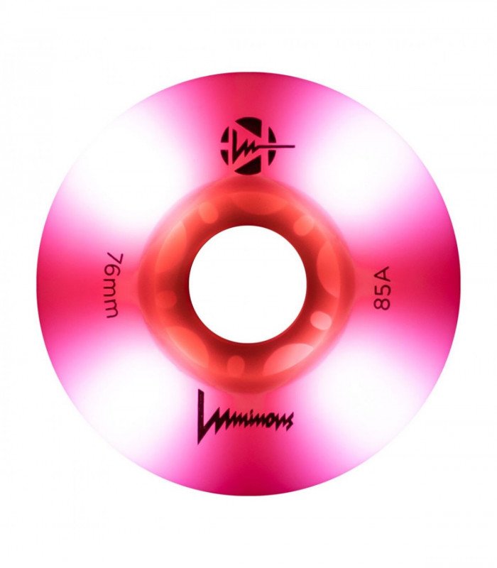 Ruedas Led LUMINOUS para patines 76mm/85a Flamingo