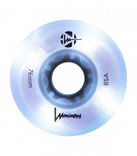 Ruedas LUMINOUS LED White Pearl - 76mm/85a