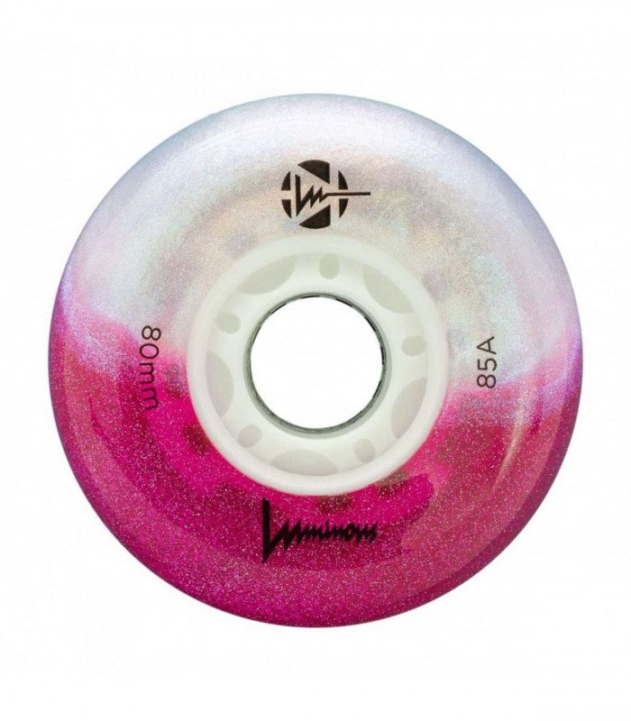 Ruedas Led LUMINOUS para patines 80mm/85a Cotton Candy