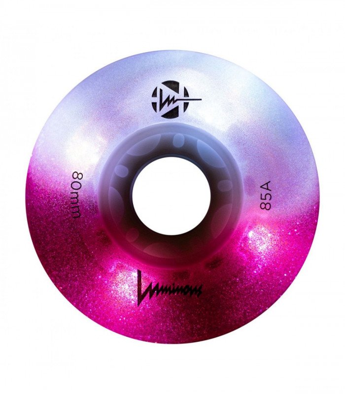 Ruedas Led LUMINOUS para patines 80mm/85a Cotton Candy