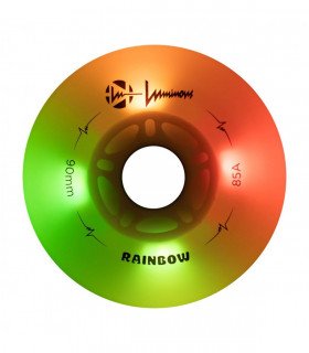 Ruedas LUMINOUS LED Rainbow White - 90mm/85a
