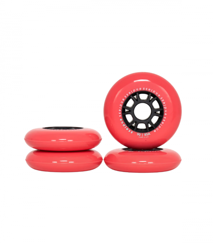 Ruedas Endless 90mm/85A Neon Coral 4 Pack
