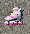 KF K-60 Blanco/Rosa - Patines de Fibra de Carbono Ajustables para Niños