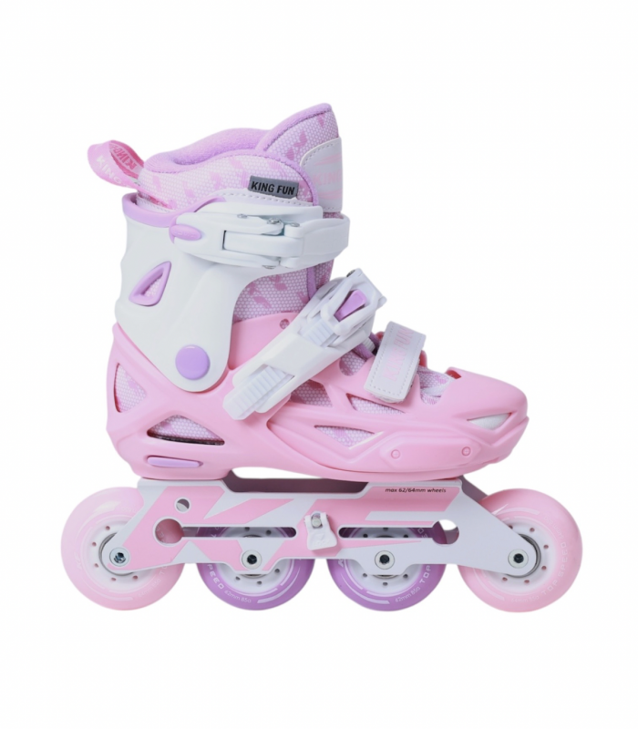 Patines Ajustables Infantiles KF-X4  Rosa | Patines para principiantes