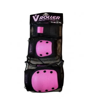 Kit de Protecciones V-Roller Black-Pink