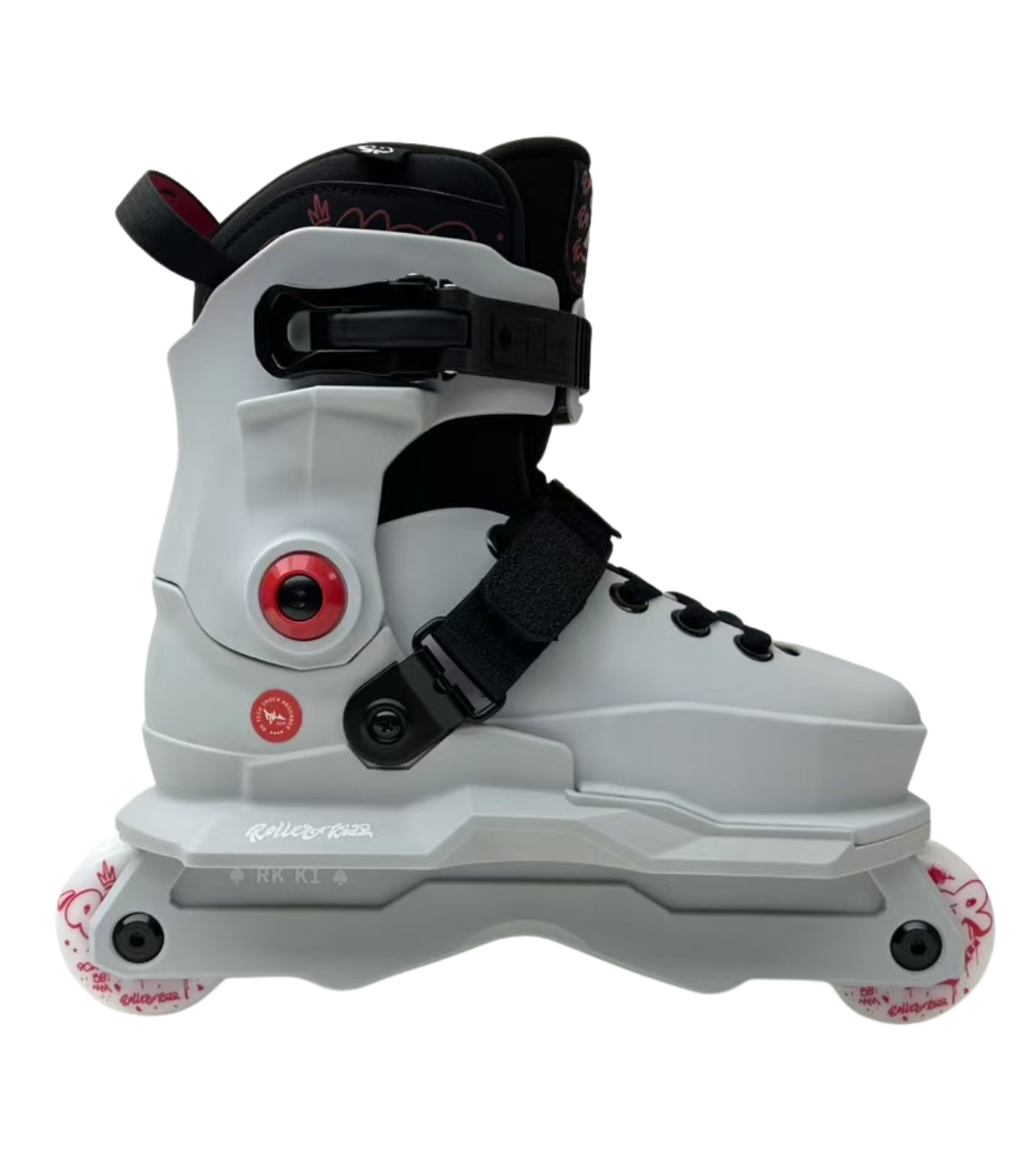 Patines Agresivos Ajustables Rollerkidz RK K1 Pro Gris | Peligro FSK