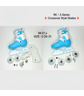 ROLLERKIDZ RK E1.x Azul- Patines Agresivos Ajustables para niños