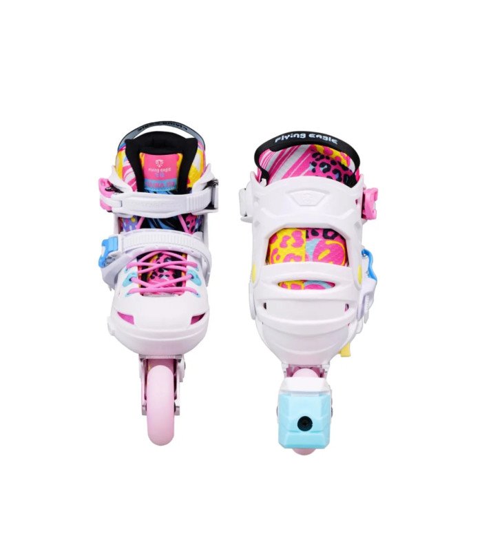 Patines ajustables para niña Flying Eagle ND NADIA JR. Rosa