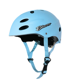 Casco Azul Cielo para Patinar - Modelo BZYX-0712 | Ligero y Resistente