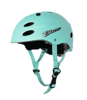 Casco Azul Turquesa para Patinar - Modelo BZYX-0712 | Ligero y Resistente