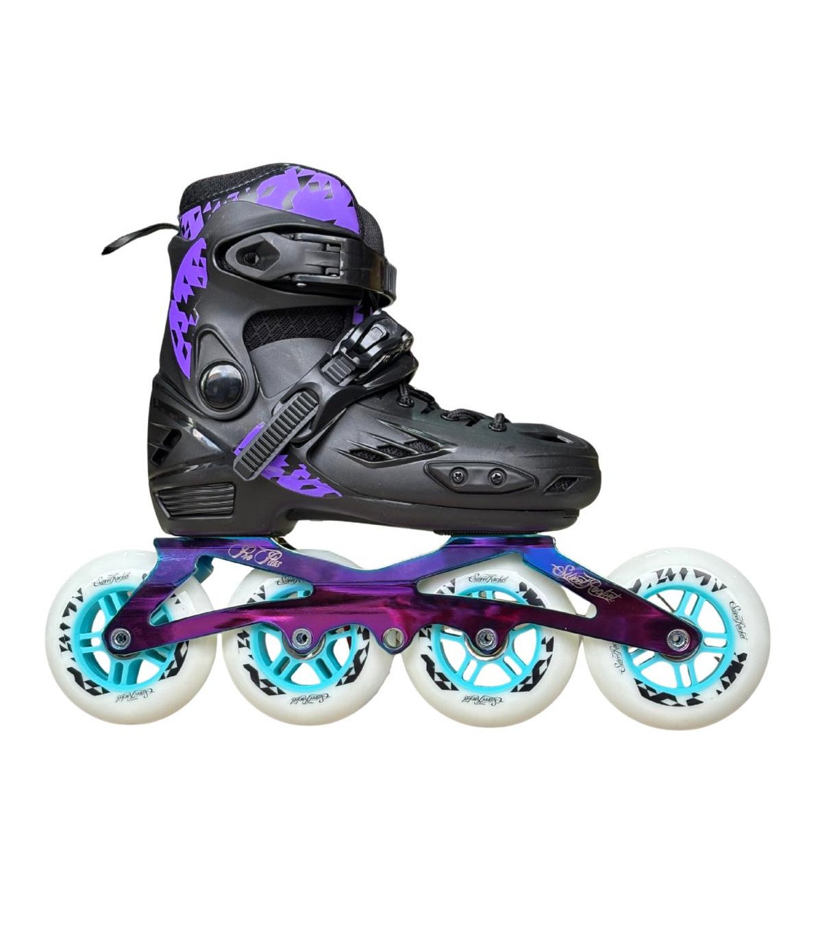 Sweet Rocket- Patines Freeskate Ajustables Negro/Tornasol
