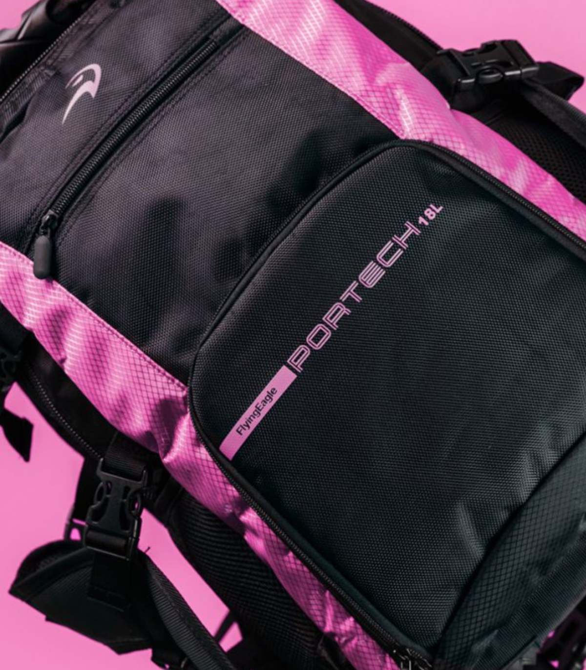 Mochila para Patines Flying Eagle Portech Rosa Mediana | Peligro FSK Shop