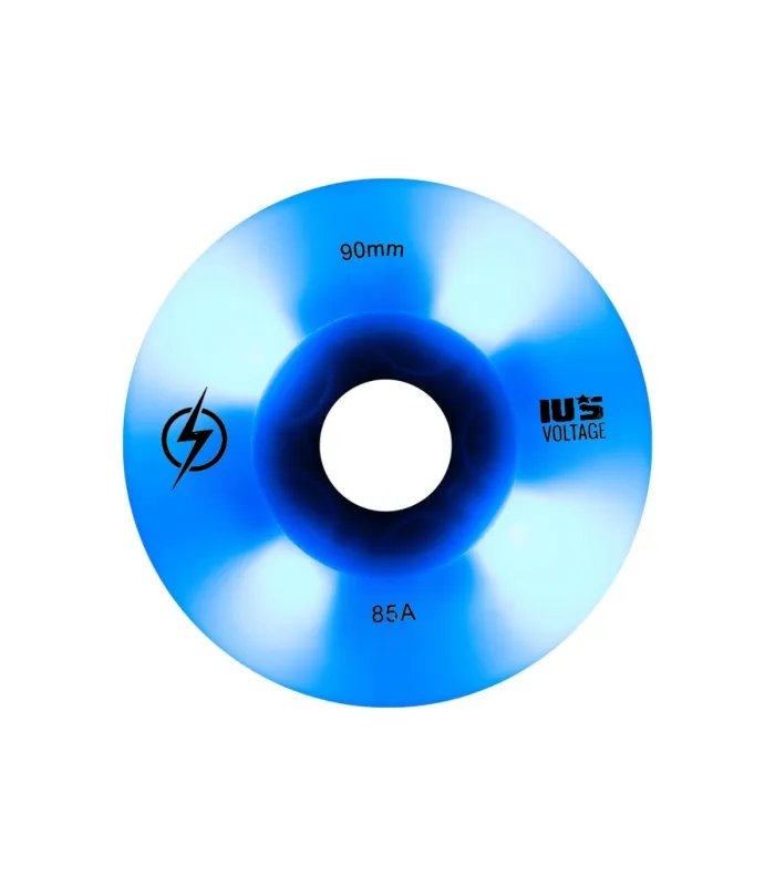 Ruedas IUS LED Azul 90mm/85A | Especiales para Skatecross y Freeskate