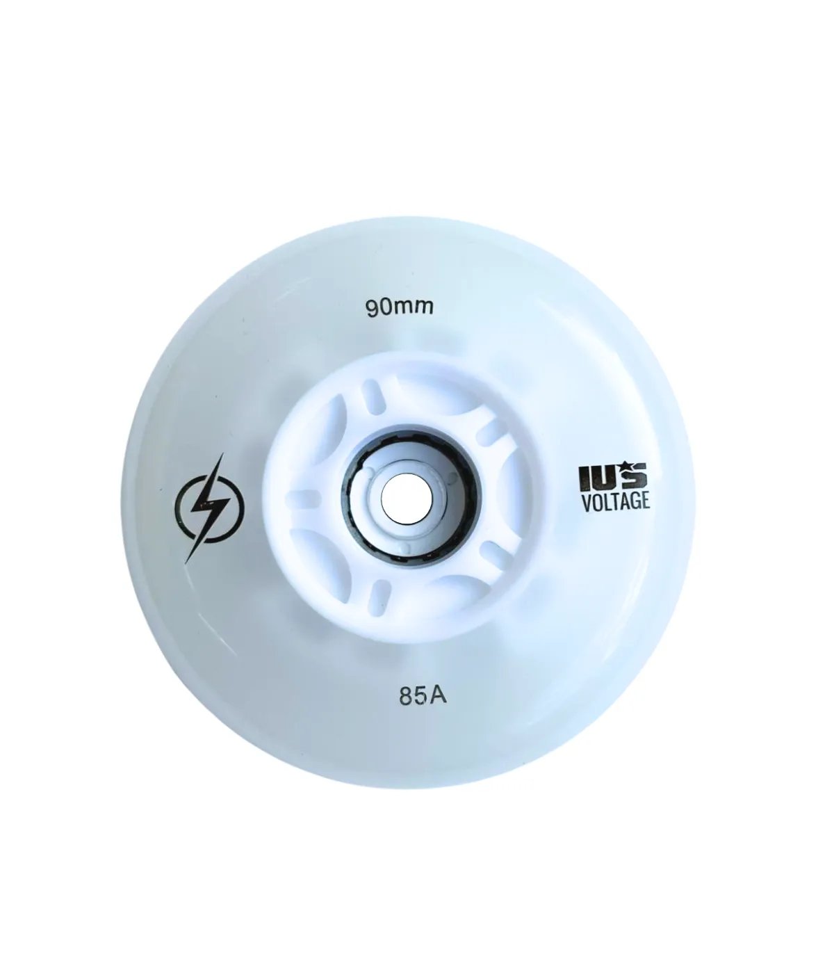 Ruedas IUS LED Blanco 90mm/85A | Especiales para Skatecross y Freeskate