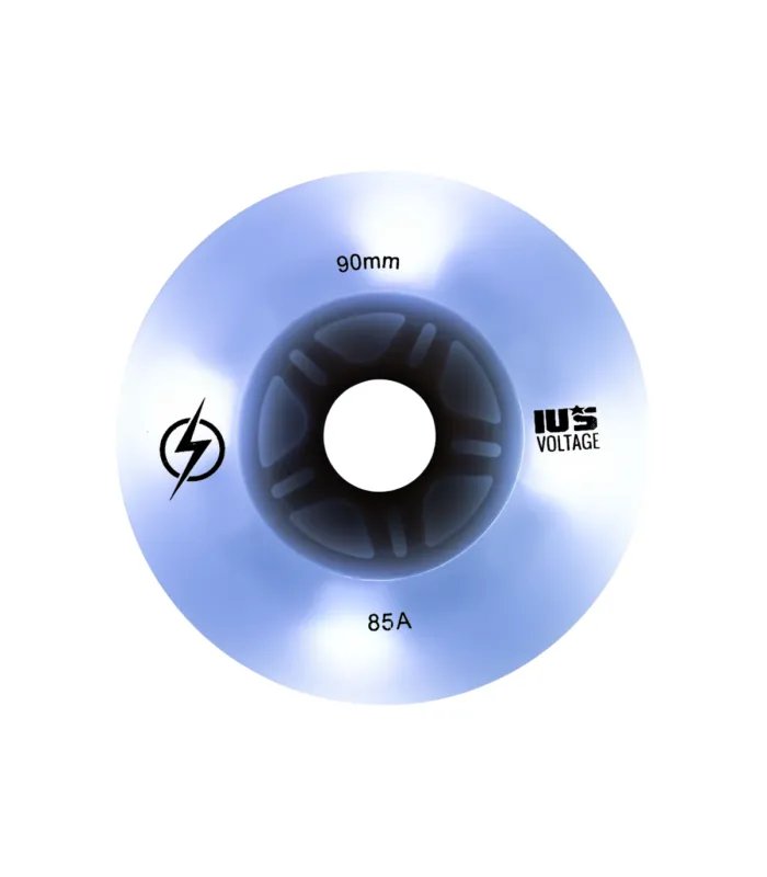 Ruedas IUS LED Blanco 90mm/85A | Especiales para Skatecross y Freeskate