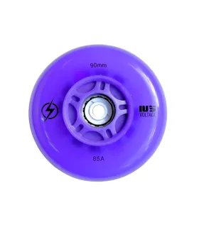 Ruedas IUS LED Purpura 90mm/85A | Especiales para Skatecross y Freeskate