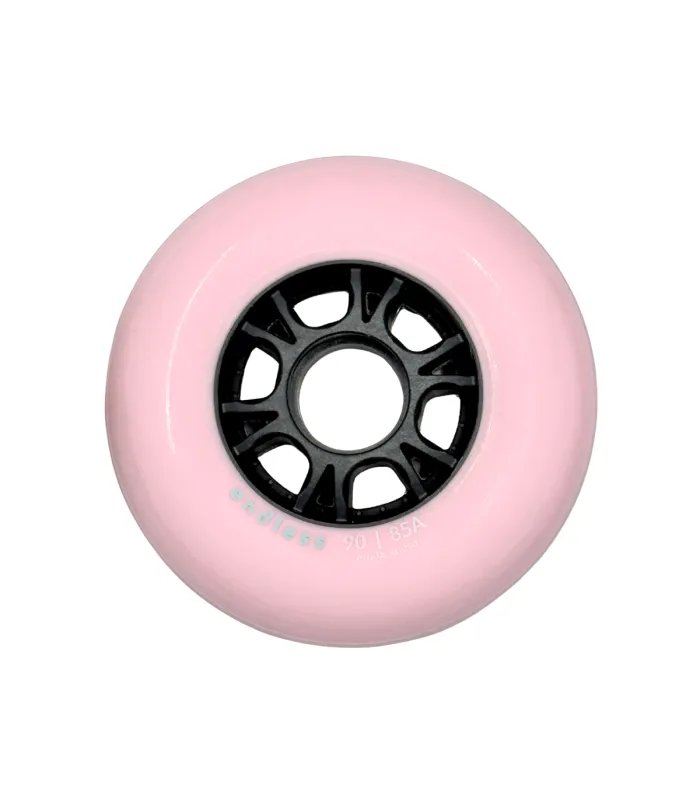 Ruedas Endless 90mm Soft Pink 85A (Pack 4) | Peligro FSK Shop