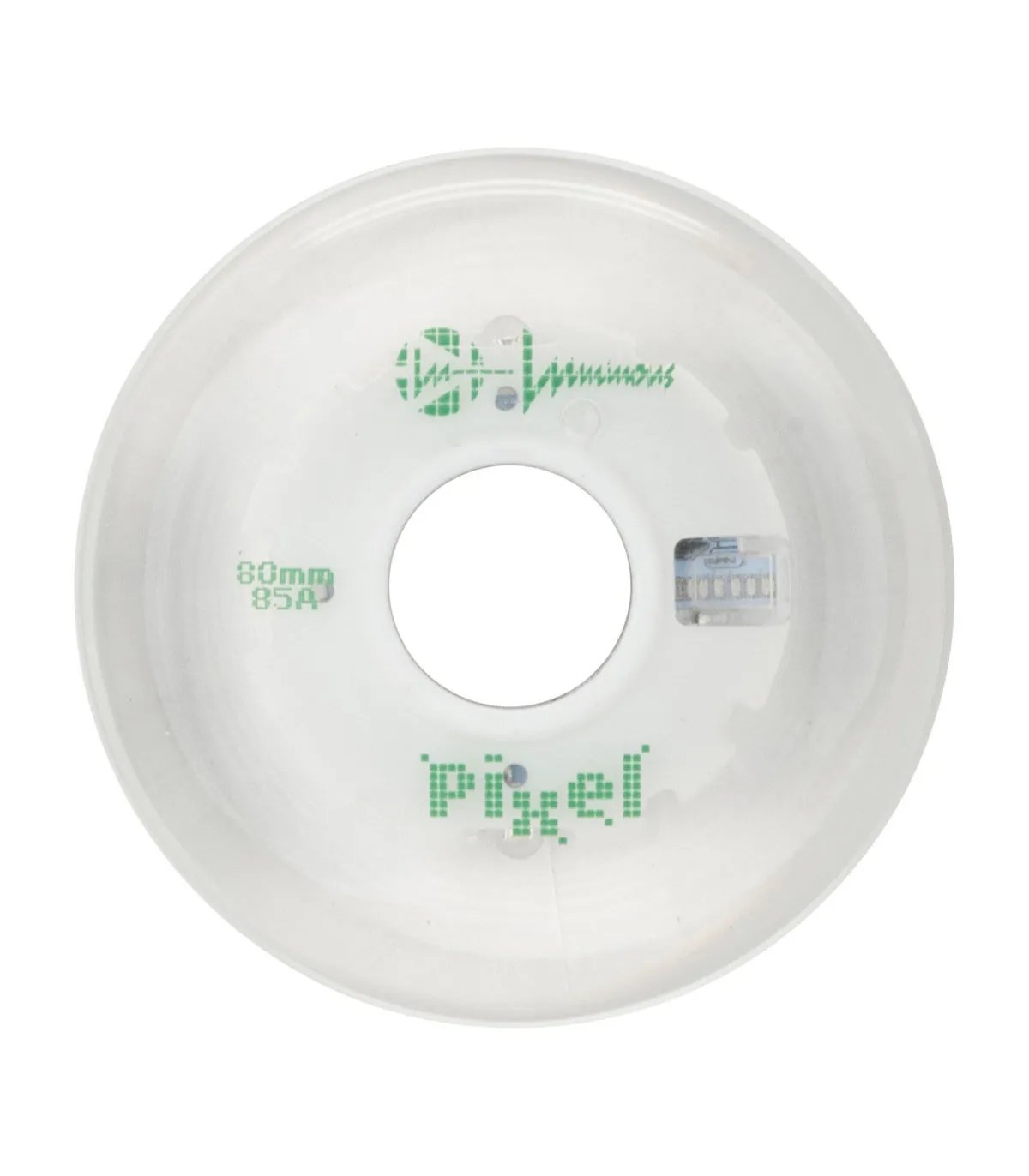 Ruedas Luminous LED Pixel 80mm Mimbre Verde | Peligro FSK Shop