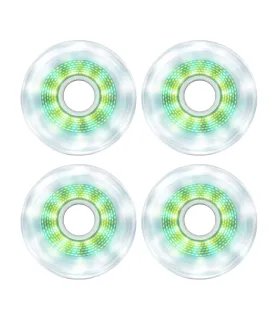 Ruedas Luminous LED Pixel 80mm Mimbre Verde | Peligro FSK Shop