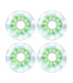 Ruedas Luminous LED Pixel 80mm/85A - Mimbre Verde (Pack x4)