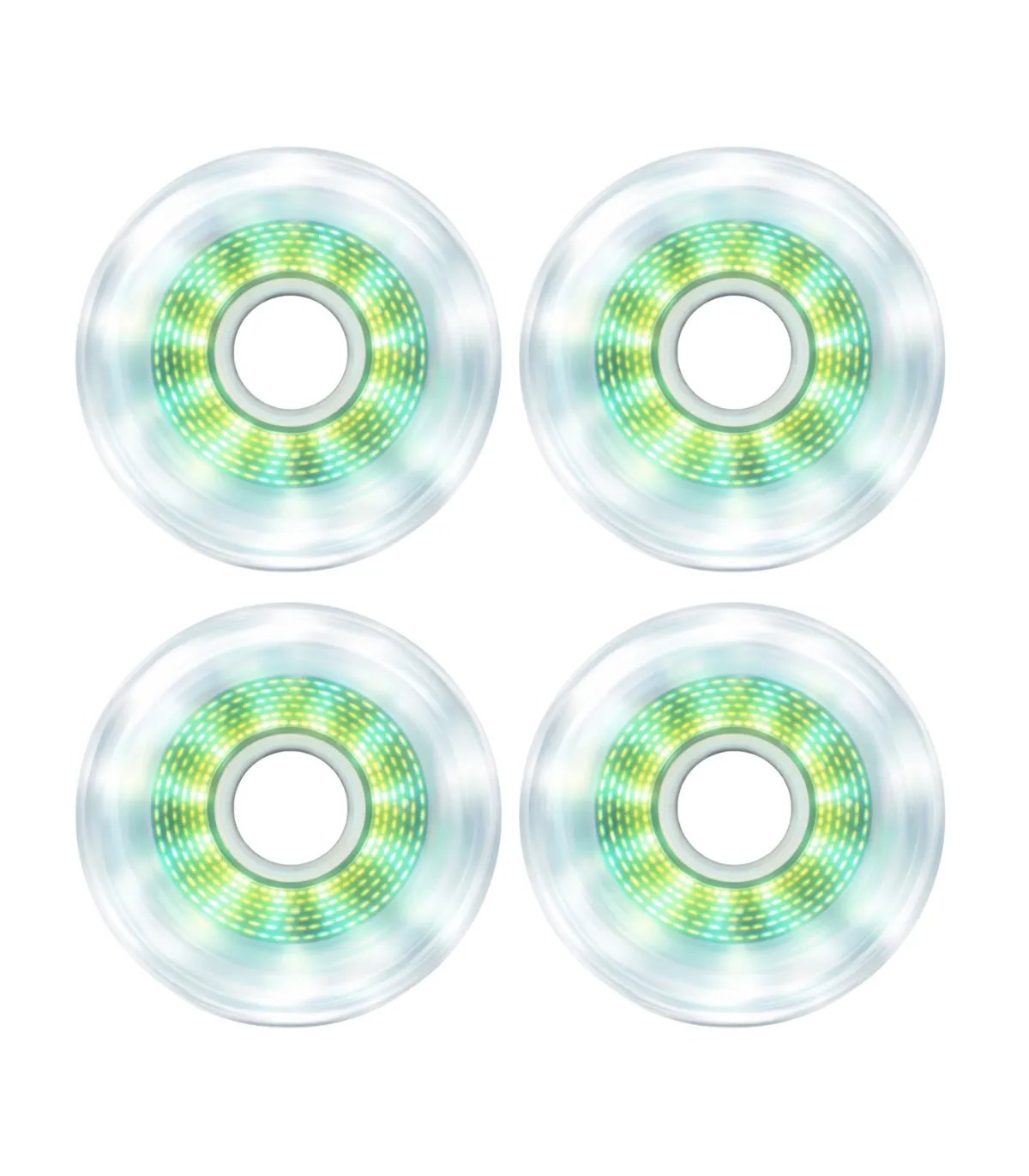 Ruedas Luminous LED Pixel 80mm Mimbre Verde | Peligro FSK Shop