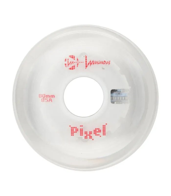 Ruedas Luminous LED Pixel 80mm Rojo Vórtice | Peligro FSK