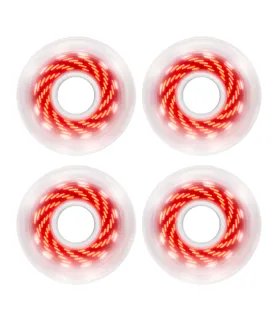 Ruedas Luminous LED Pixel 80mm Rojo Vórtice | Peligro FSK