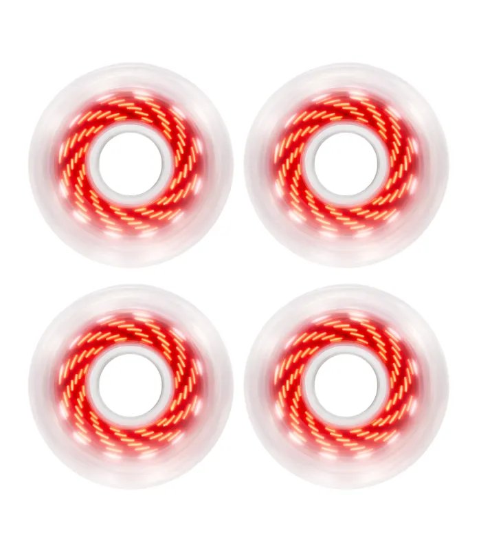Ruedas Luminous LED Pixel 80mm Rojo Vórtice | Peligro FSK