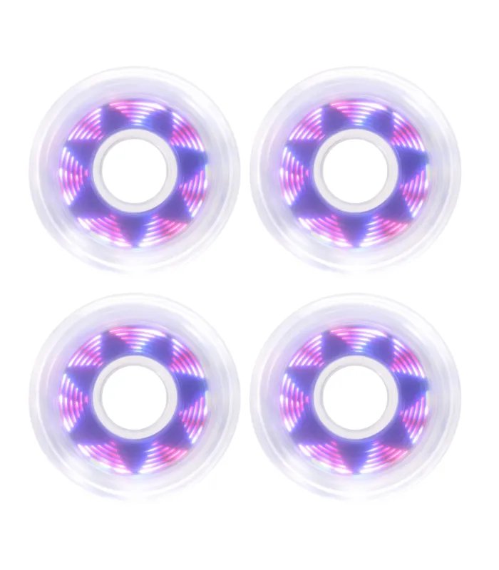 Ruedas Luminous LED Pixel 80mm Roseta Morado | Peligro FSK