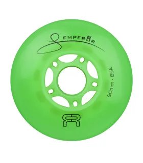 Ruedas FR Downtown Emperor 90mm Verde | Pack 4 Peligro FSK