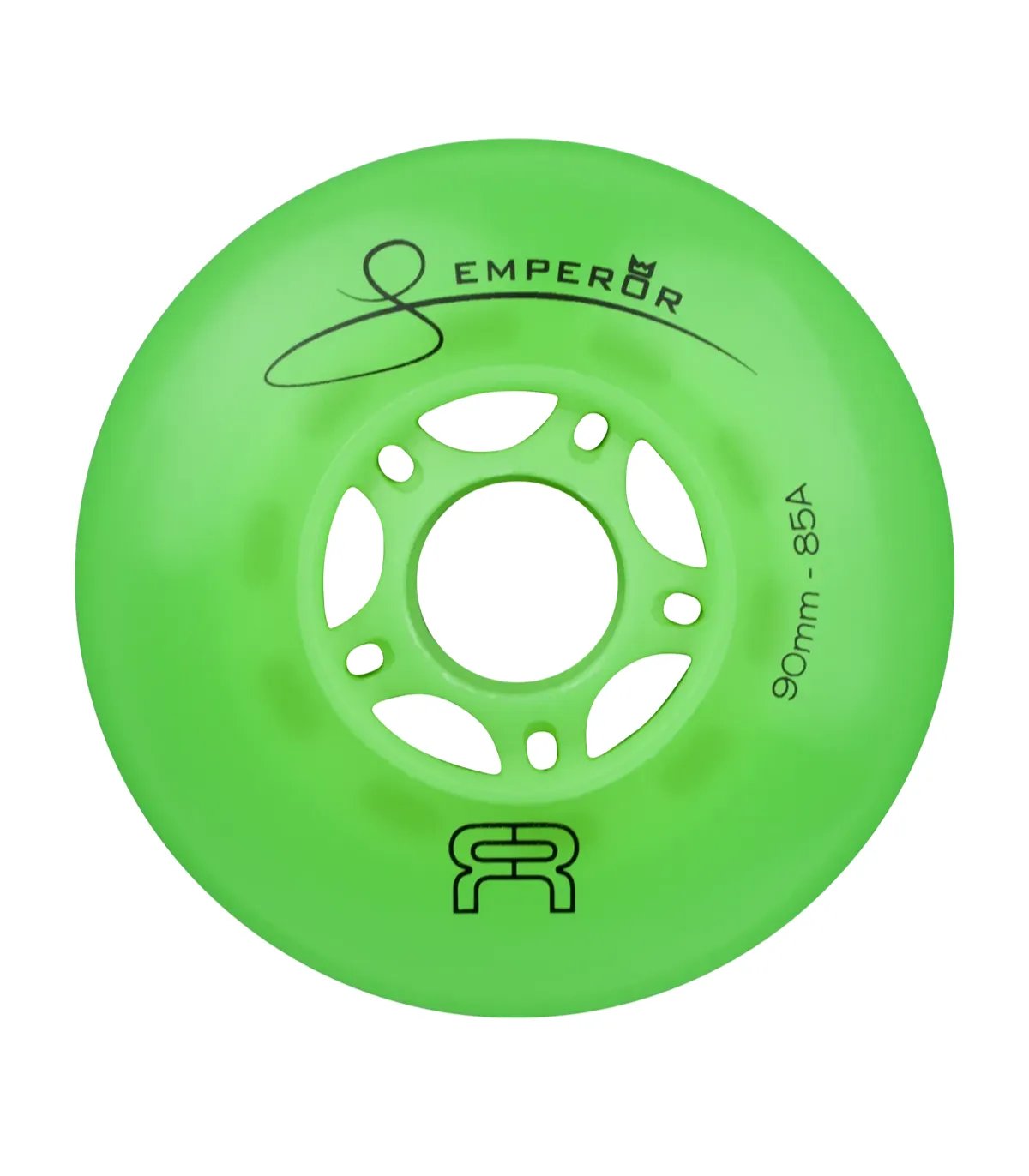 Ruedas FR Downtown Emperor 90mm Verde | Pack 4 Peligro FSK