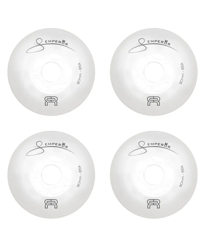 Ruedas FR Downtown Emperor 90mm Natural White| Pack 4 Peligro FSK
