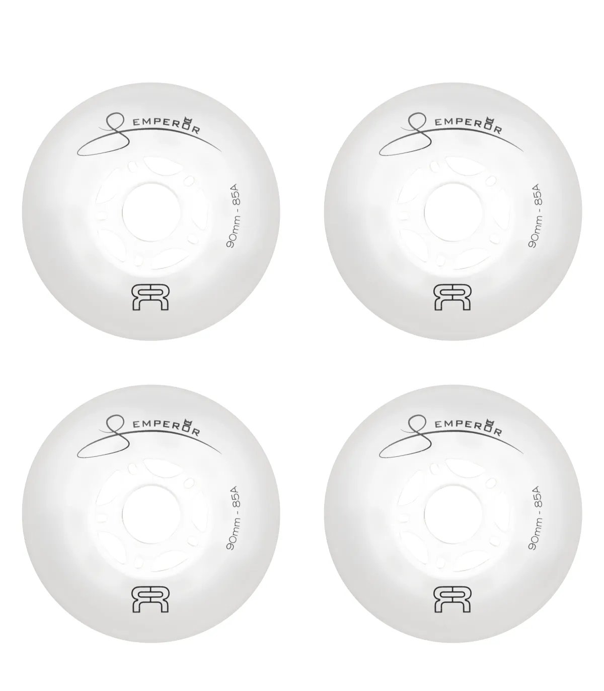 Ruedas FR Downtown Emperor 90mm Natural White| Pack 4 Peligro FSK