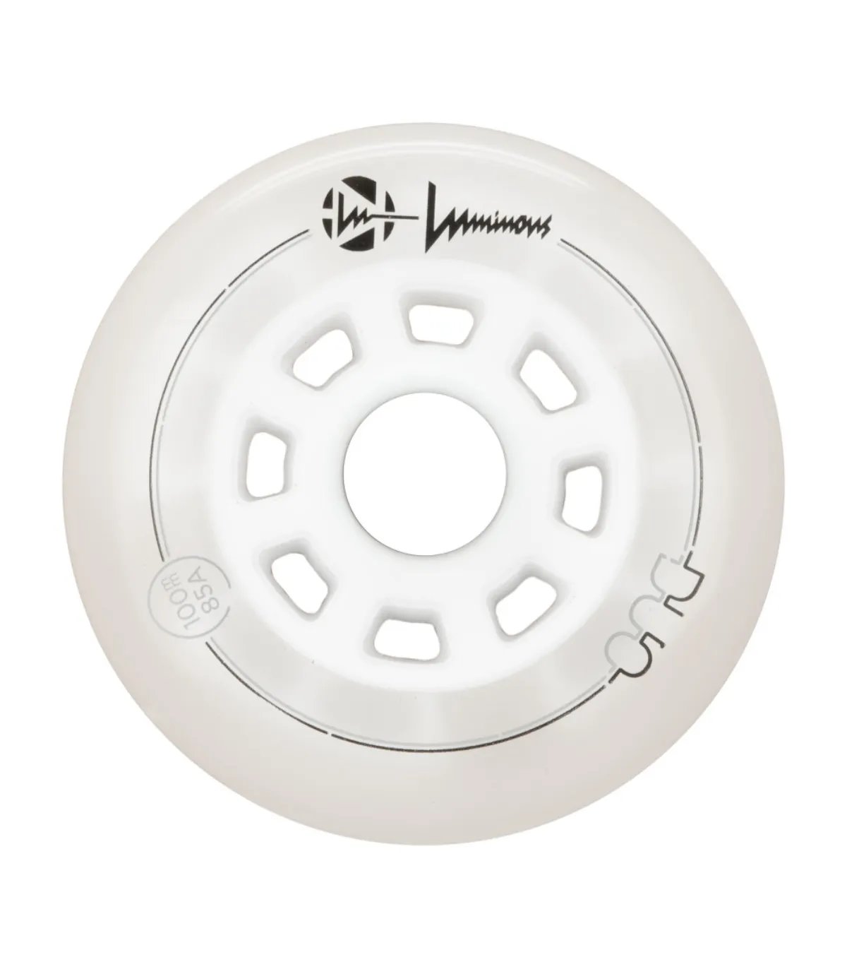 Ruedas Luminous DUO 100mm White/Red | Pack 3 Peligro FSK