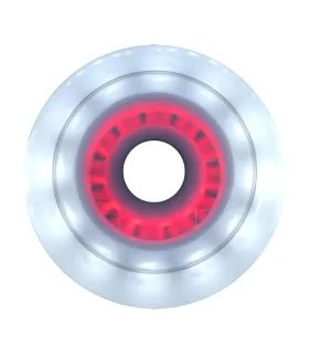 Ruedas Luminous DUO 100mm White/Red | Pack 3 Peligro FSK