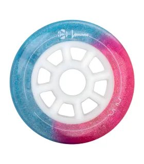 Ruedas Luminous DUO LED 110mm Galaxy/Purple - Pack x3